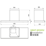 electriQ QRMT-895S9IV 90厘米 變頻 煙囪式抽油煙機